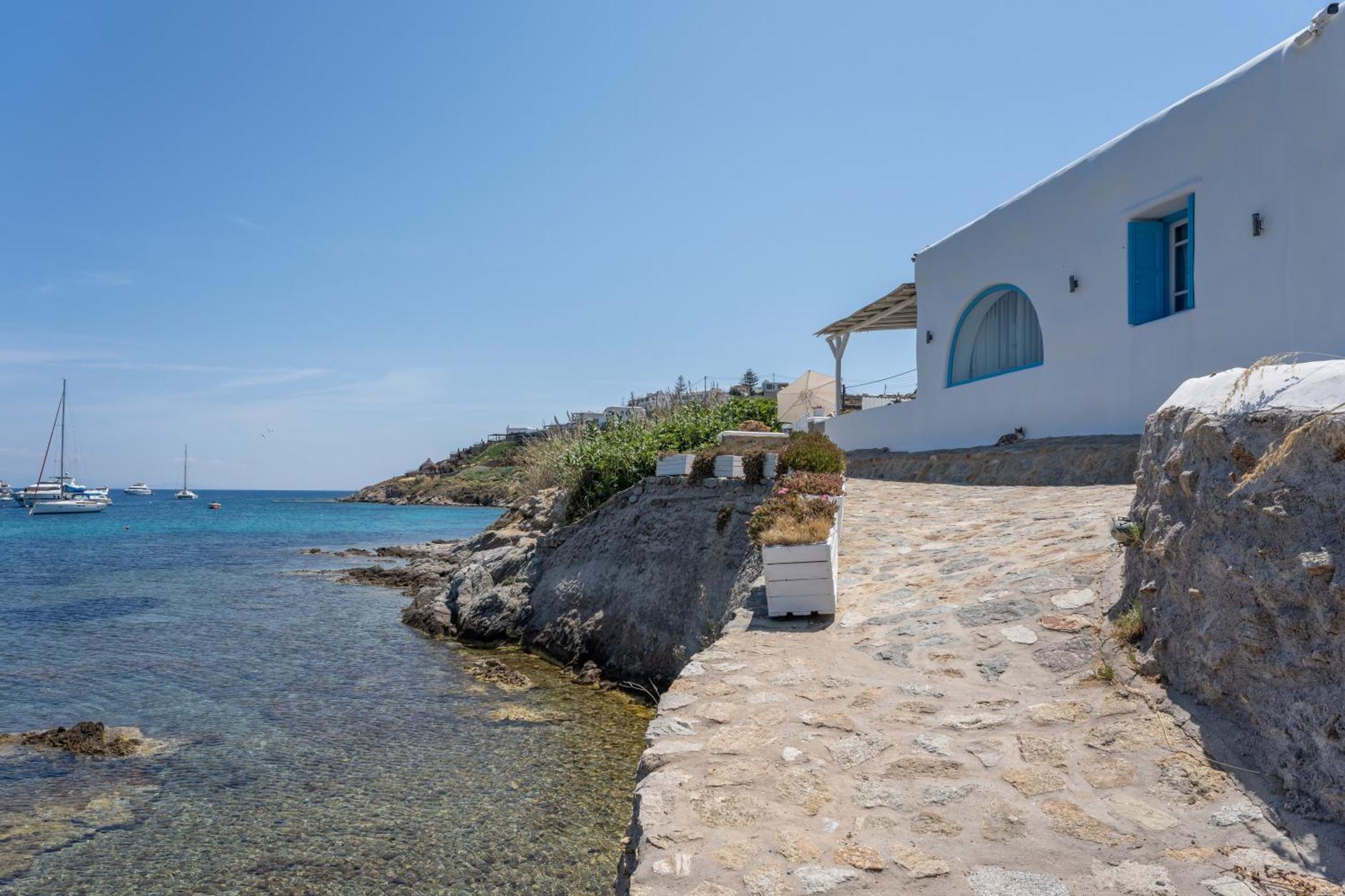 Luxury Sea House By Blue Waters Mykonos Villa Ornos  Eksteriør billede