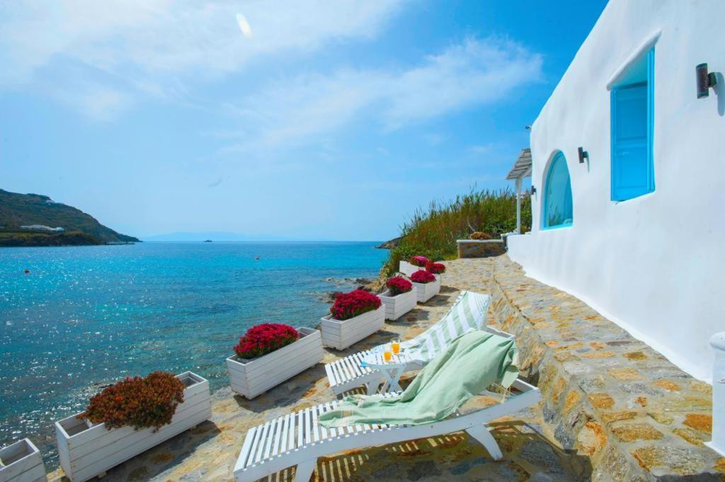 Luxury Sea House By Blue Waters Mykonos Villa Ornos  Eksteriør billede